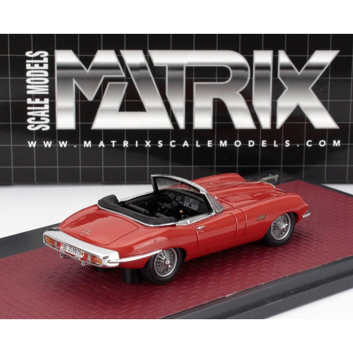 MATRIX SCALE MODELS JAGUAR E-TYPE FRUA ROADSTER OPEN 1964 - RED 1/43