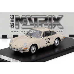 MATRIX SCALE MODELS PORSCHE 911S COUPE N 32 TEST 24h LE MANS 1966 - WHITE 1/43