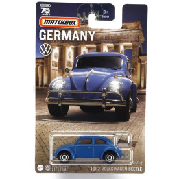 MATTEL HOT WHEELS VOLKSWAGEN BEETLE 1962 - BLUE 1/64