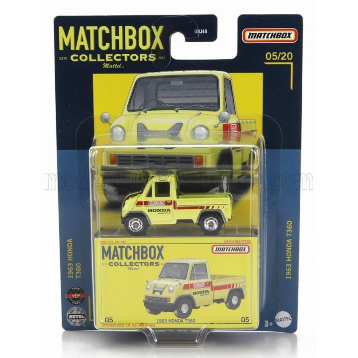 MATTEL HOT WHEELS HONDA T360 PICK-UP 1963 - YELLOW RED 1/64
