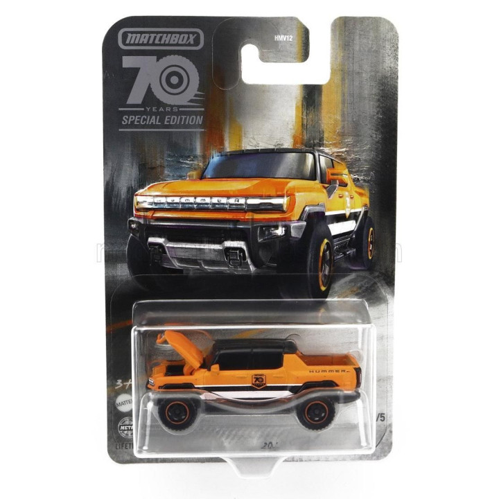 MATTEL HOT WHEELS GMC HUMMER EV 2023 - ORANGE 1/64