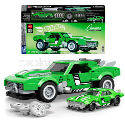 MATTEL HOT WHEELS CHEVROLET CAMARO CUSTOM 1968 - 289 PEZZI - 289 PCS + V-SERIES 1/64 SCALE - GREEN 1/32