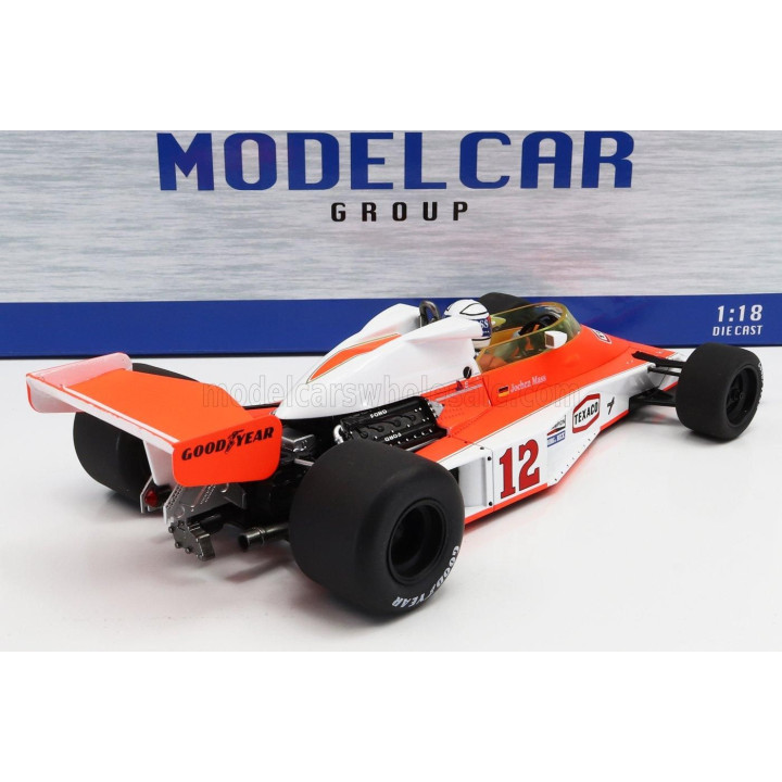 MCG McLAREN F1  M23 FORD COSWORTH TEAM MARLBORO McLAREN N 12 3rd NURBURGRING GP 1976 JOCHEN MASS - RED WHITE 1/18