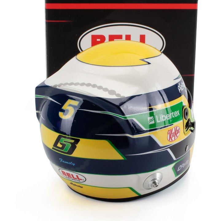 MINI HELMET BELL HELMET CASCO HELMET F1 GABRIEL BORTOLETO TEAM STAKE F1 KICK SAUBER N 5 SEASON 2025 - VARIOUS 1/2