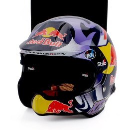 MINI HELMET STILO CASCO HELMET KALLE ROVANPERA TEAM TOYOTA YARIS GR RALLY1 HYBRID GAZOO RACING WRT RALLY SEASON 2025 - BLUE RED 