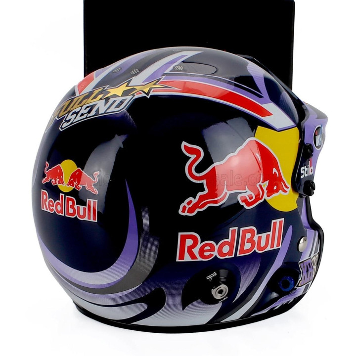 MINI HELMET STILO CASCO HELMET KALLE ROVANPERA TEAM TOYOTA YARIS GR RALLY1 HYBRID GAZOO RACING WRT RALLY SEASON 2025 - BLUE RED 