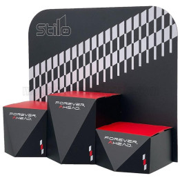 MINI HELMET STILO PODIO F1 CASCO HELMET PER VINCITORI A 3 GRADINI - 3-STEP PODIUM - FIRST - SECOND - THIRD - Lungh.LENGHT cm 60.
