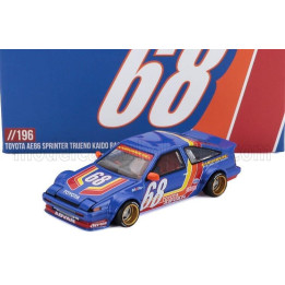 MINI GT TOYOTA SPRINTER TRUENO (AE86) N 68 KAIDO WORKS RACING V1 1983 - BLUE ORANGE 1/64