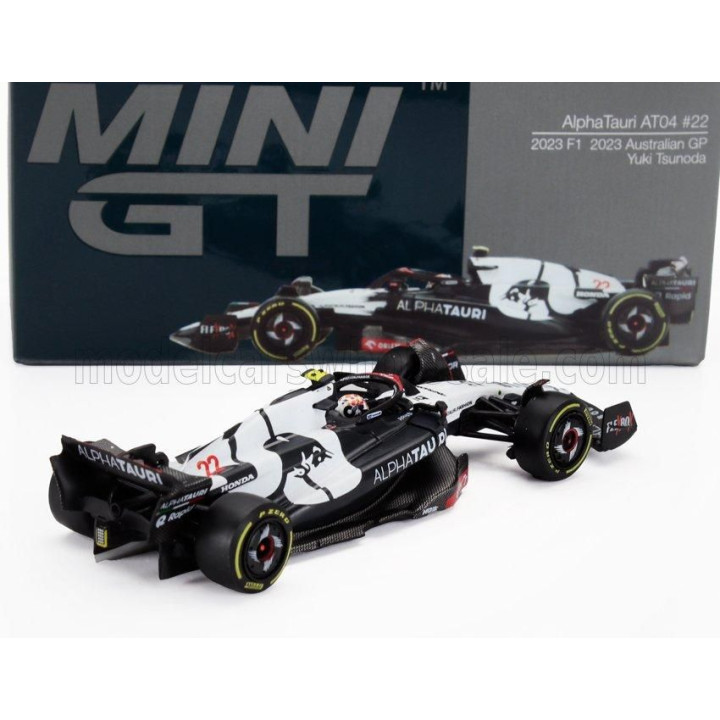 MINI GT ALPHA TAURI F1  AT04 TEAM ALPHA TAURI N 22 AUSTRALIAN GP 2023 YUKI TSUNODA - BLUE WHITE 1/64