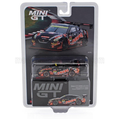 MINI GT NISSAN GT-R NISMO TEAM PONOS GAINER N 10 GT300 CLASS SUPER GT 2023 HIRONOBU YASUDA - RIKI OKUSA - BLACK ORANGE 1/64