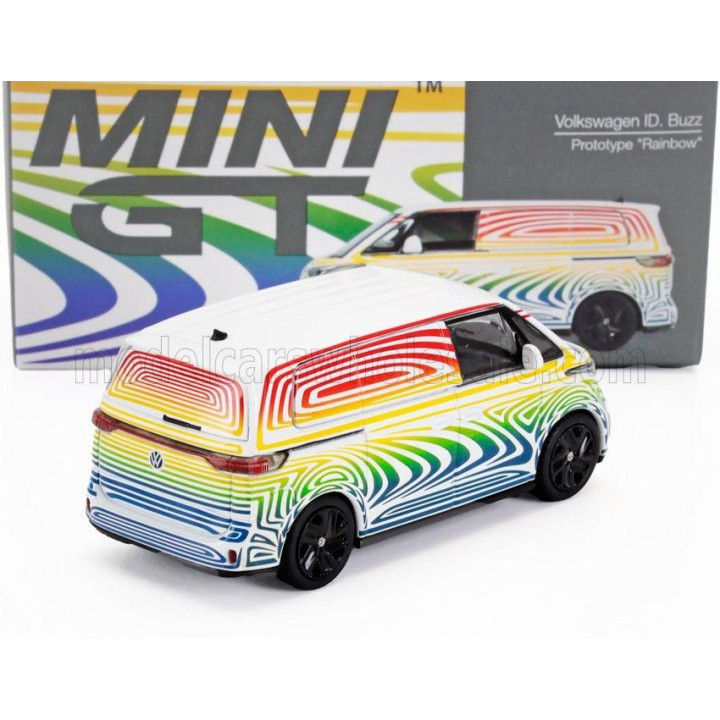 MINI GT VOLKSWAGEN ID.BUZZ VAN PROTOTYPE RAINBOW 2023 - VARIOUS 1/64