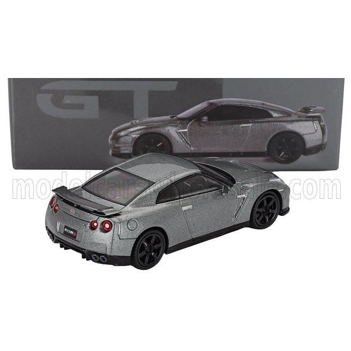 MINI GT NISSAN GTR R-35 CRS VERSION 2013 - DARK GREY MET 1/64