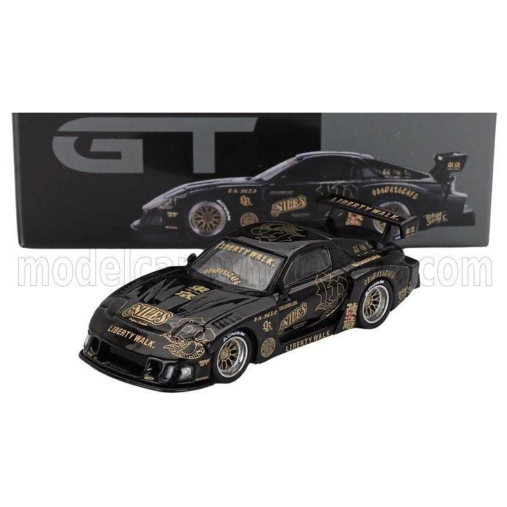 MINI GT MAZDA RX-7 (FD3S) N 00 LB SUPER SILHOUETTE FD-NILES 2024 - BLACK GOLD 1/64