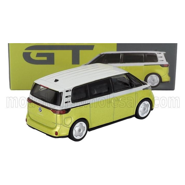 MINI GT VOLKSWAGEN ID.BUZZ MINIBUS LHD 2024 - YELLOW WHITE 1/64