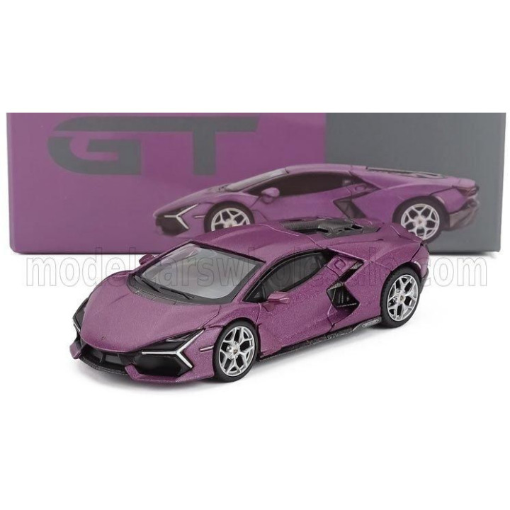 MINI GT LAMBORGHINI REVUELTO HYBRID 2024 - MATT PURPLE 1/64