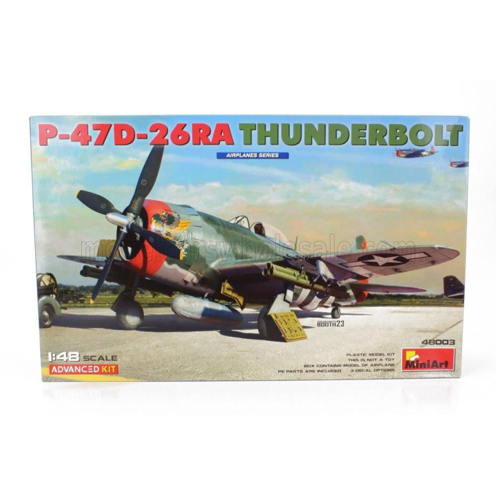MINIART DRAGON WINGS P-47D-26RA THUNDERBOLT AIRPLANE MILITARY 1942 1/48