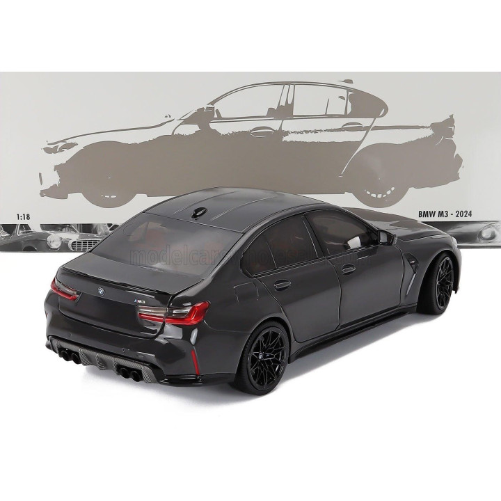 MINICHAMPS BMW 3-SERIES M3 (G80) 2024 - GREY MET 1/18