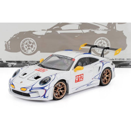 MINICHAMPS PORSCHE 911 992 GT3 RS N 912 COUPE 2023 - WHITE YELLOW 1/18