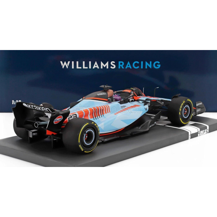 MINICHAMPS WILLIAMS F1  FW45 TEAM WILLIAMS RACING GULF N 23 SINGAPORE GP 2023 ALEXANDER ALBON - LIGHT BLUE 1/18