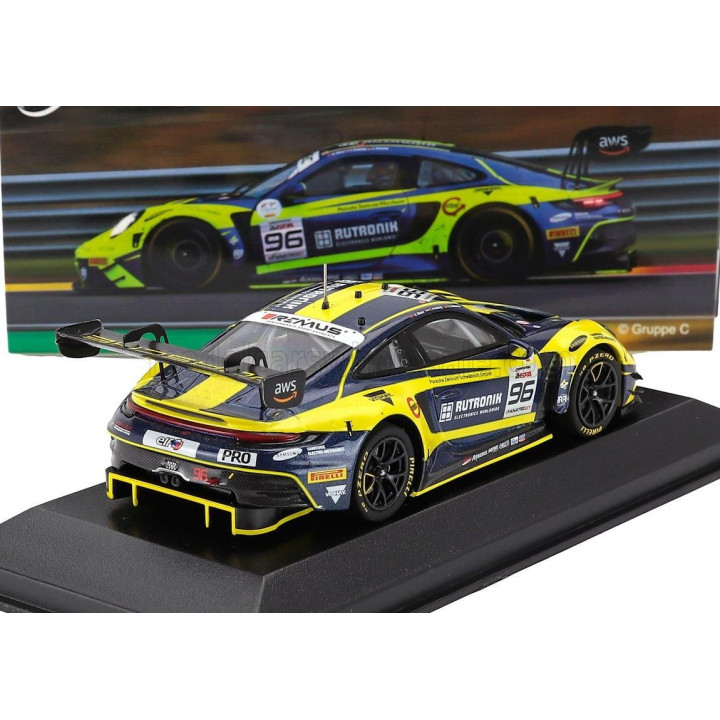 MINICHAMPS PORSCHE 911 992 GT3 R TEAM RUTRONIK RACING N 96 5th 24h SPA 2023 THOMAS PREINING - LAURENT HEINRICH - DENNIS OLSEN - 