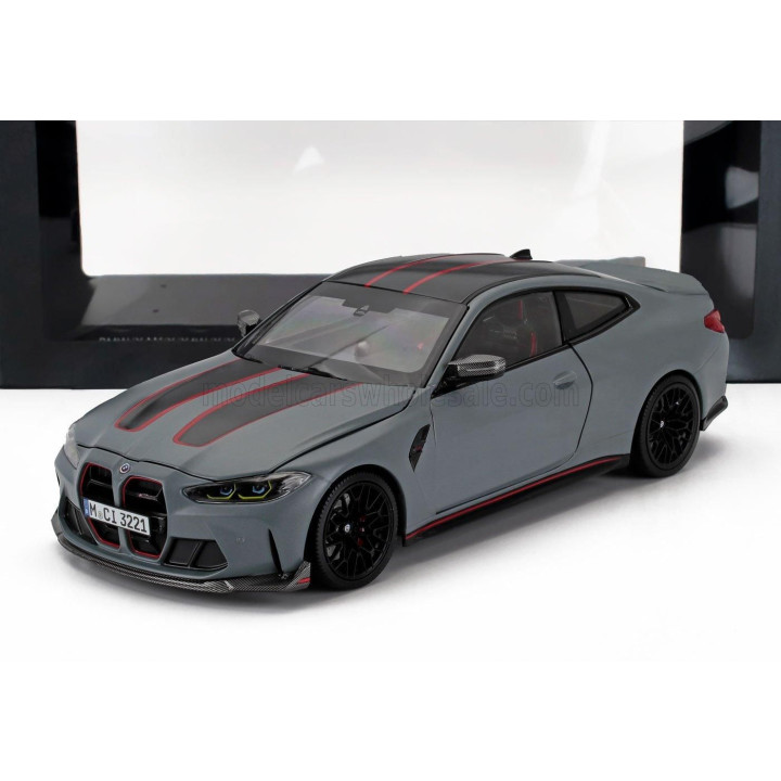 MINICHAMPS BMW 4-SERIES M4 COMPETITION CSL (G82) 2024 - BROOKLYN GREY 1/18