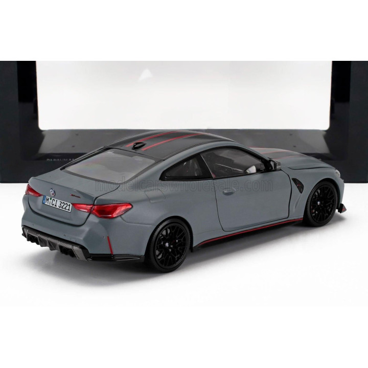 MINICHAMPS BMW 4-SERIES M4 COMPETITION CSL (G82) 2024 - BROOKLYN GREY 1/18