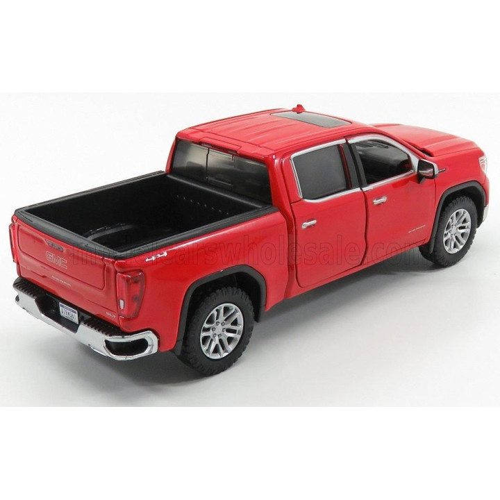MOTOR MAX GMC SIERRA 1500 SLT CREW CAB PICK-UP 2019 - RED 1/27