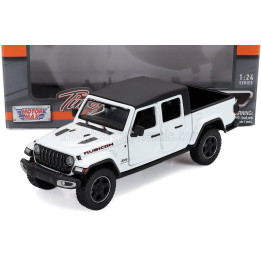 MOTOR MAX JEEP GLADIATOR RUBICON PICK-UP SOFT-TOP 2021 - WHITE BLACK 1/27