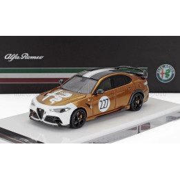 MOTORHELIX ALFA ROMEO GIULIA GTAm N 227 RACING 2021 - GOLD WHITE 1/64