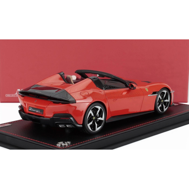 MR MODELS FERRARI 12CILINDRI SPIDER V12 830cv 2024 - CON VETRINA - WITH SHOWCASE - ROSSO DINO - RED 1/18