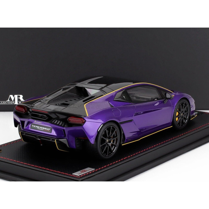 MR MODELS LAMBORGHINI TEMERARIO ALLEGGERITA PACKAGE 2024 - CON VETRINA - WITH SHOWCASE - VIOLA PASIFAE - PURPLE 1/18