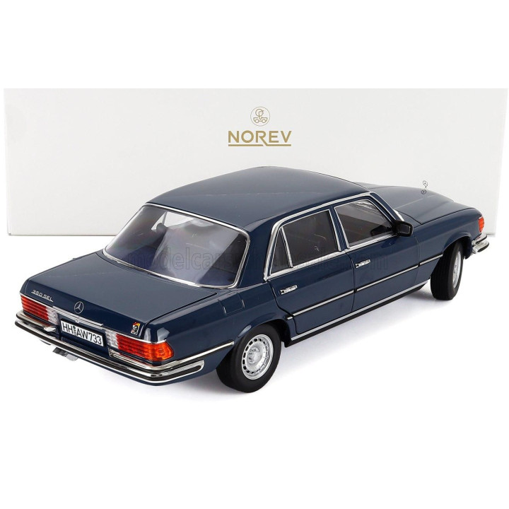 NOREV MERCEDES BENZ S-CLASS 350SEL (W116) 1979 - BLUE 1/18