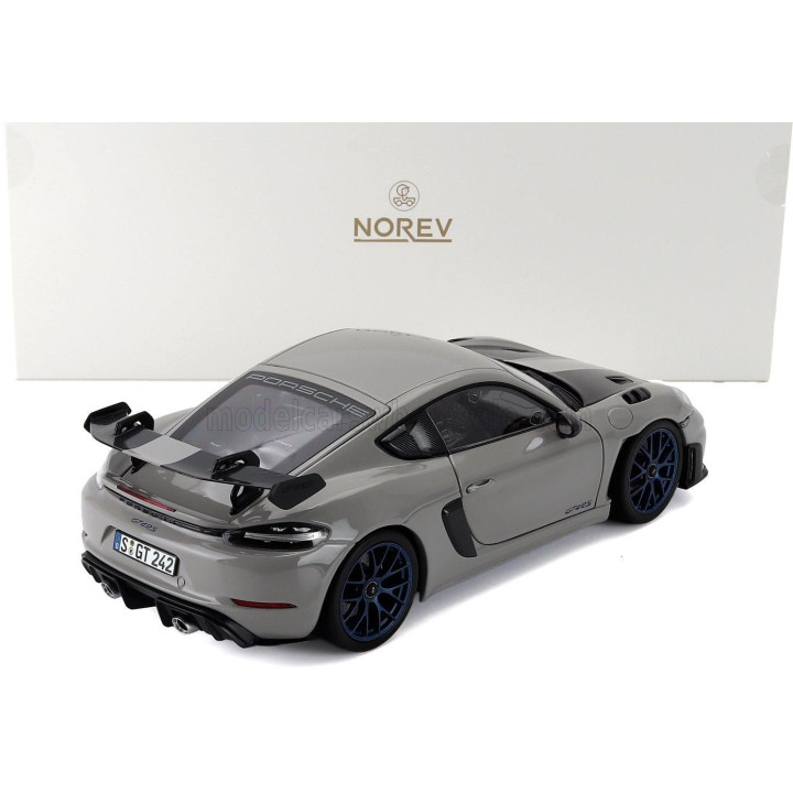 NOREV PORSCHE 718 CAYMAN GT4 RS WEISSACH PACKAGE 2023 - WHITE BLACK 1/18