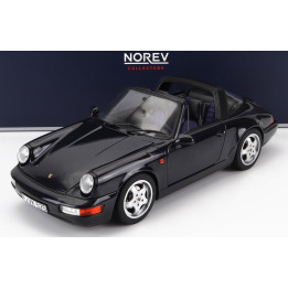 NOREV PORSCHE 911 964 CARRERA 4 TARGA 1991 - BLUE 1/18