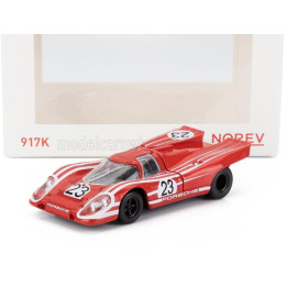 NOREV PORSCHE 917K 4.9L TEAM SALZBURG N 23 WINNER 24h LE MANS 1970 HANS HERRMANN - RICHARD ATTWOOD - RED WHITE 1/43