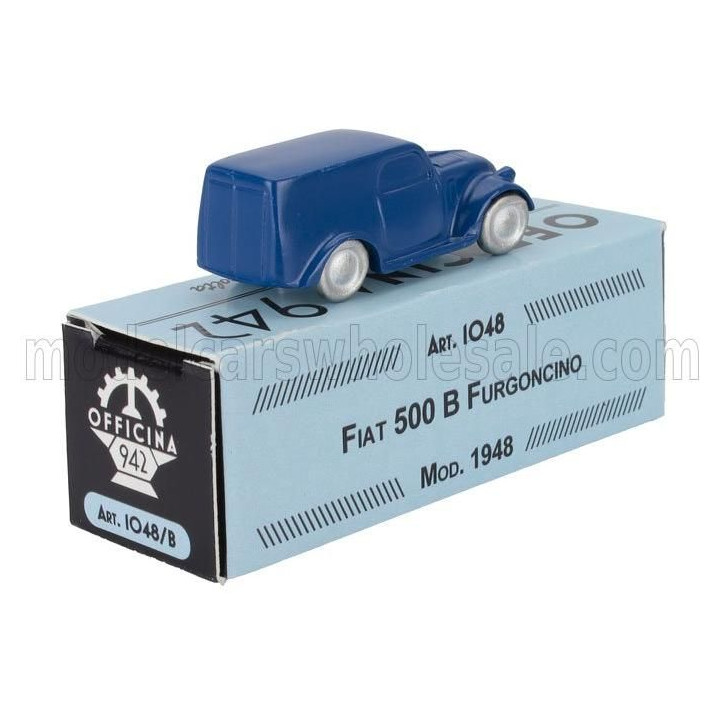 OFFICINA 942 FIAT 500 B FURGONCINO VAN 1948 - BLUE 1/76
