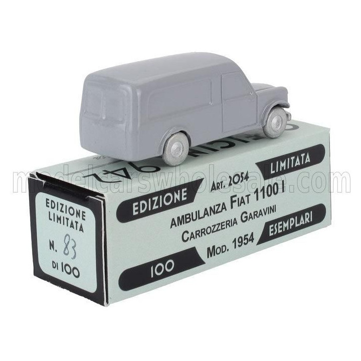 OFFICINA 942 FIAT 1100 GARAVINI AMBULANZA - AMBULANCE 1954 - GREY 1/76