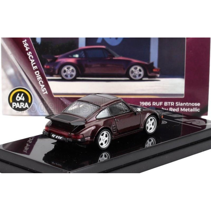 PARAGON MODELS PORSCHE 911 930 RUF BTR COUPE 1986 - RUBY RED MET 1/64