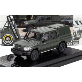 PARAGON MODELS TOYOTA LAND CRUISER LC79 PICK-UP CLOSED 2014 - MILITARY GREEN 1/64