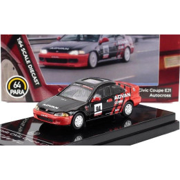 PARAGON MODELS HONDA CIVIC EJ1 COUPE ADVAN 1995 - BLACK RED 1/64