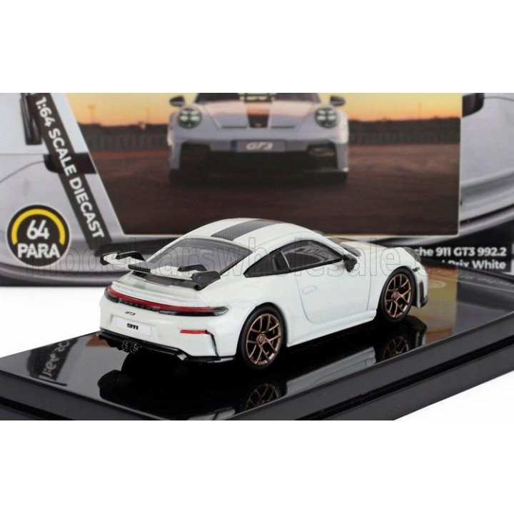 PARAGON MODELS PORSCHE 911 992-2 GT3 COUPE LHD 2024 - WHITE BLACK 1/64