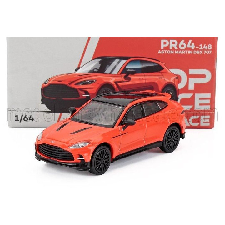 POP RACE LIMITED ASTON MARTIN DBX 707 2019 - ORANGE BLACK 1/64