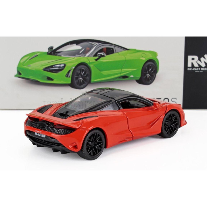 RE EL TOYS McLAREN 750S 2023 - DARK ORANGE BLACK 1/43
