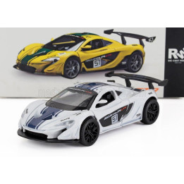 RE EL TOYS McLAREN P1 N 51 RACING 2013 - WHITE BLUE 1/43