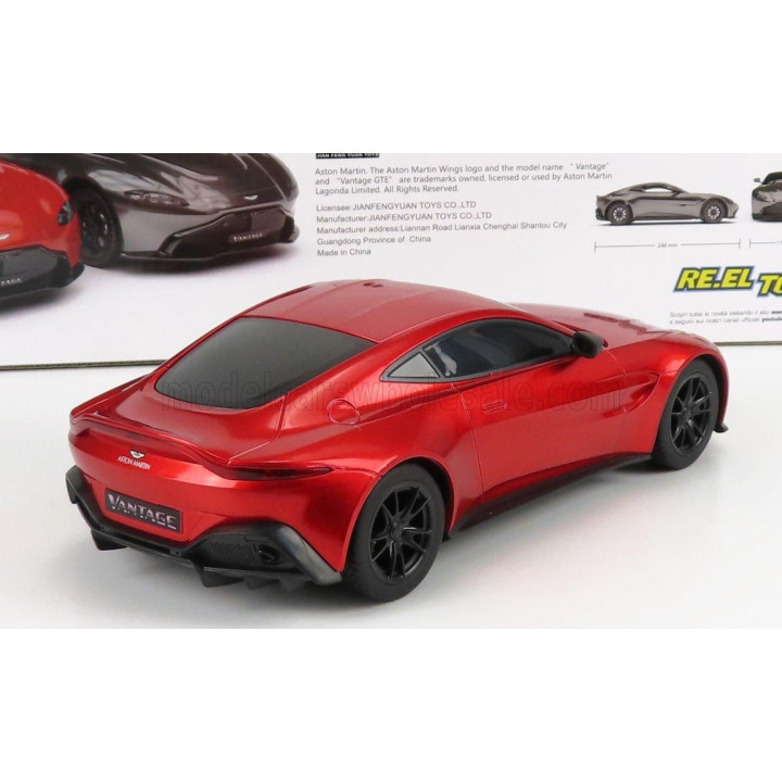 RE EL TOYS ASTON MARTIN VANTAGE 2018 - RED MET 1/18