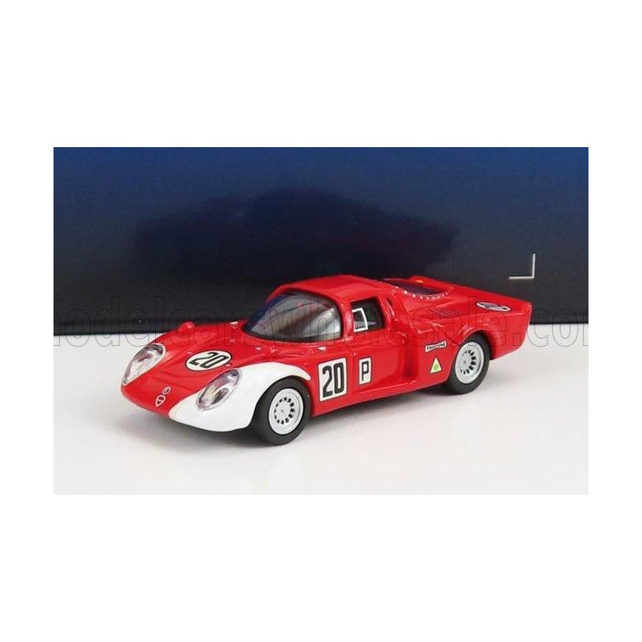 RICKO ALFA ROMEO 33.2 N 20 24h DAYTONA 1968 U.SCHUTZ - N.VACCARELLA - RED WHITE 1/87