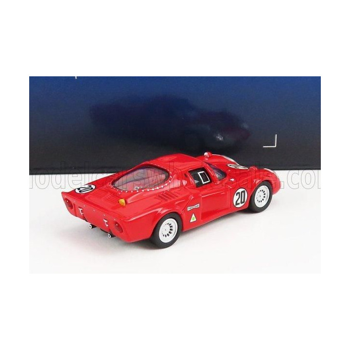 RICKO ALFA ROMEO 33.2 N 20 24h DAYTONA 1968 U.SCHUTZ - N.VACCARELLA - RED WHITE 1/87
