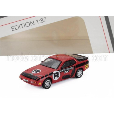 SCHUCO PORSCHE 924 COUPE ONS-STRECKENSICHERUNG 1984 - RED 1/87