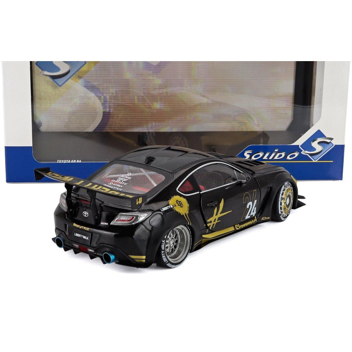 SOLIDO TOYOTA GR86 LBWK BODY KIT N 24 COUPE 2024 - BLACK GOLD 1/18