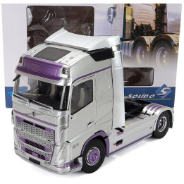 SOLIDO VOLVO FH16 750 GLOBETROTTER XL TRACTOR TRUCK 2-ASSI 2021 - SILVER PURPLE 1/24